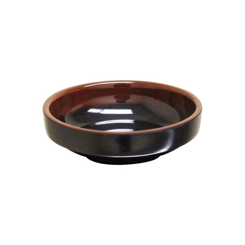 Thunder Group 1904TM 6 Oz. Melamine Flat Tenmoku Bowl
