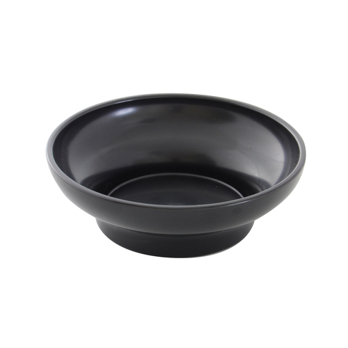 Thunder Group PL352BL1 8 Oz. Black Round Plastic Salsa Bowl