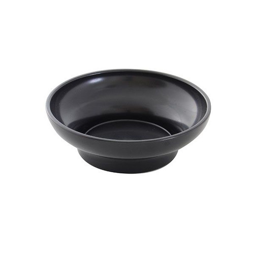 Thunder Group PL352BL1 8 Oz. Black Round Plastic Salsa Bowl