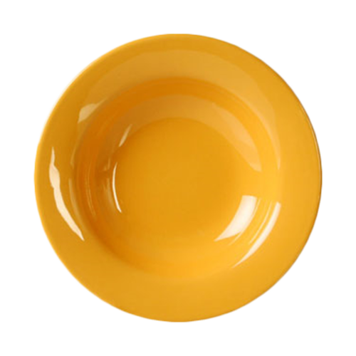 Thunder Group CR5077YW 8 Oz. Yellow Melamine Wide Rim Salad Bowl