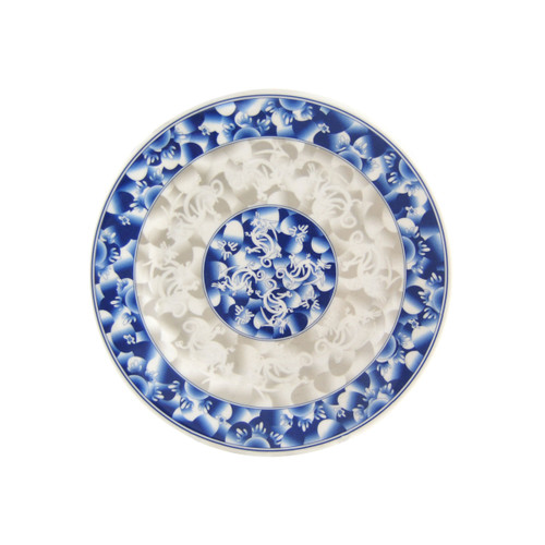 Thunder Group 1015DL 14.38" Dia. Blue Dragon Melamine Round Plate