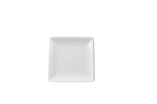 Thunder Group 29004WT 4.5" x 4.5" White Square Melamine Classic Plate