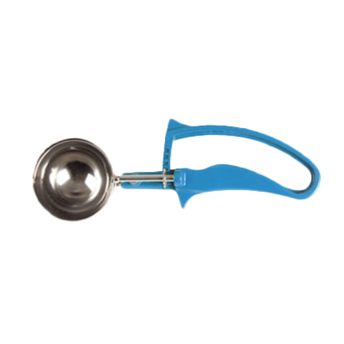 Thunder Group SLDS216G 2 Oz. #16 Blue Stainless Steel Plastic Handle Disher