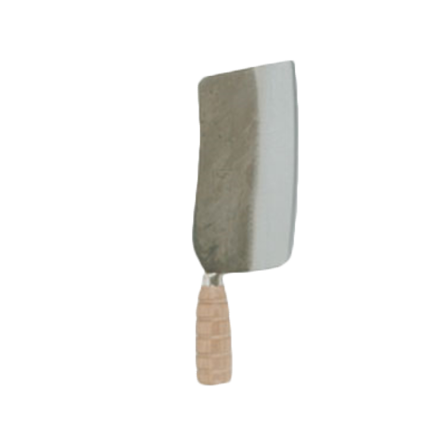 Thunder Group SLKF017 7" Cast Iron Blade Wood Handle Meat Knife