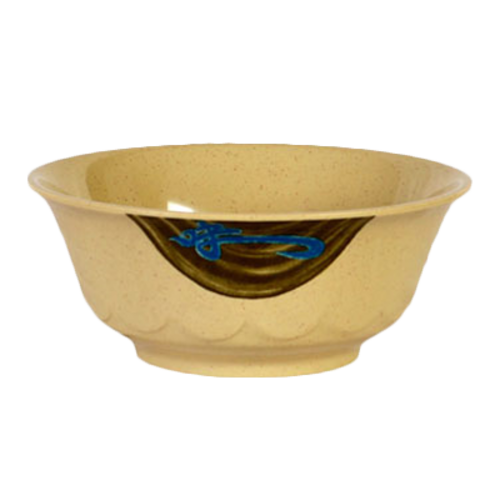 Thunder Group 5285J 53 Oz. Melamine Wei Round Scalloped Edge Bowl
