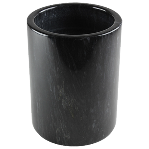 Thunder Group MRWC001R 4.5" Dia. Black Marble Round Wine Cooler