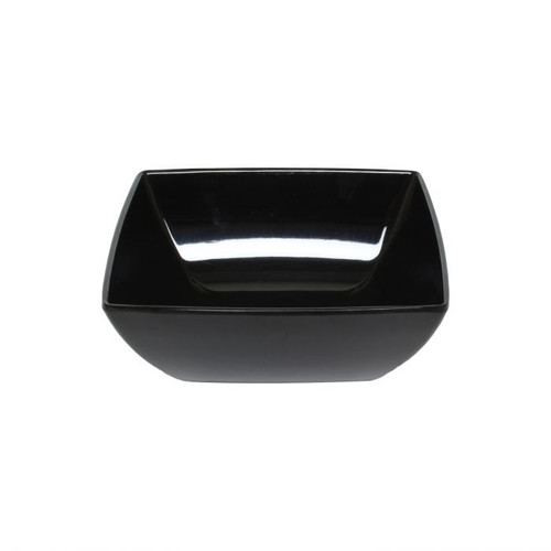 Thunder Group 69009BK 90 Oz. Black Square Melamine Bowl