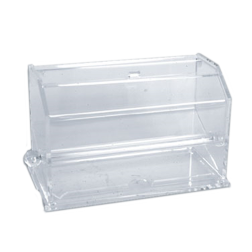 Thunder Group PLSD002 12.63" W Clear Acrylic Rectangle Straw Dispenser