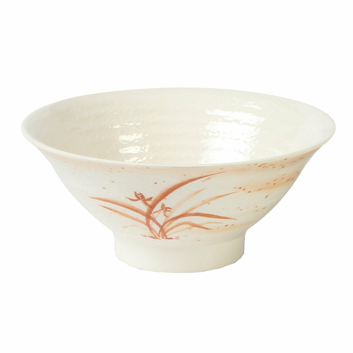 Thunder Group 5780 32 Oz. Melamine Gold Orchid Bowl