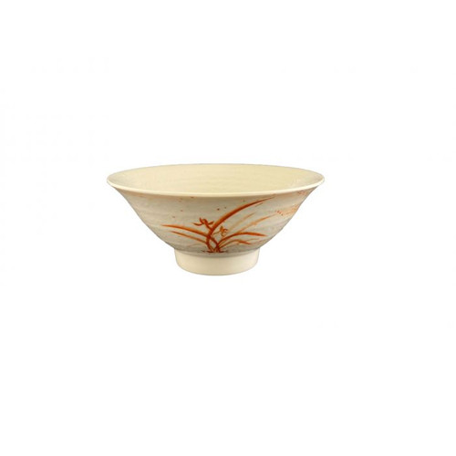 Thunder Group 5780 32 Oz. Melamine Gold Orchid Bowl