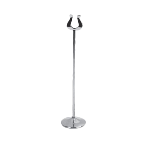 Thunder Group SLMH018 18" Tall Stainless Steel Harp Style Table Card Stand