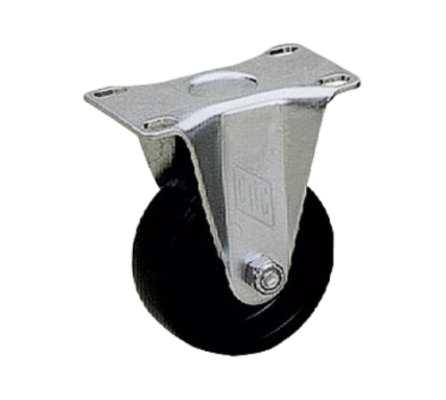 Component Hardware CMR1-3BPN 3" Dia. Black Polyolefin Plate Caster
