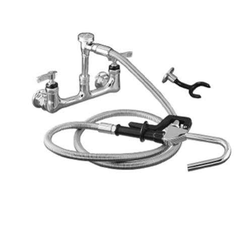 Component Hardware KL53-3100 72" Stainless Steel Flexible Hose Wall Mount Encore Pot Filler Assembly