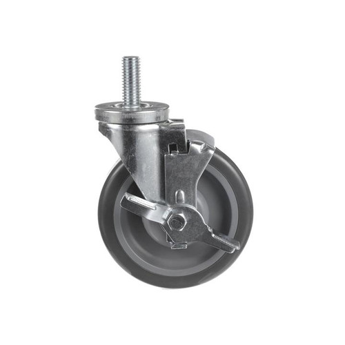 Component Hardware CMT2-5RBB 5" Dia. Gray Polyurethane Stem Caster