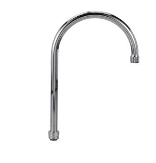 Component Hardware KS11-12-X001Z 8" Stainless Steel Gooseneck Retail Package Encore Spout Assembly