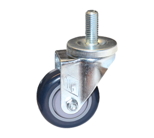 Component Hardware CMT2-3PPB 3" Dia. Blue Polyurethane Stem Caster