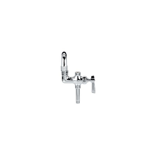 Component Hardware TLL55-7010-SE1Z 10" Horizontal Stainless Steel Swing Spout Top-Line Add-On Faucet