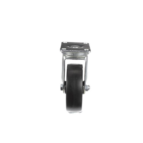 Component Hardware CMP1-4BPN 4" Dia. Black Polyolefin Plate Caster
