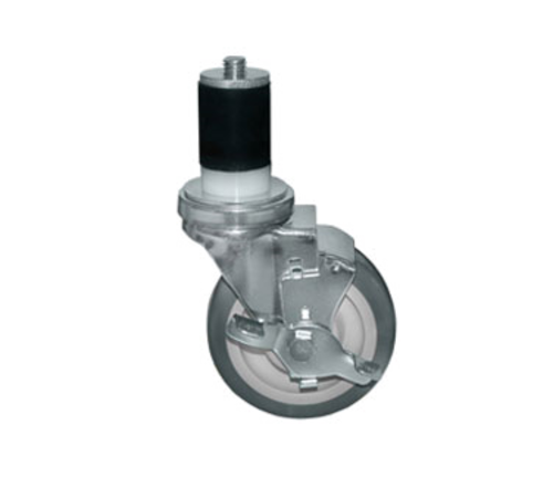Component Hardware CMS2-4RBB 4" Dia. Gray Polyurethane Stem Caster