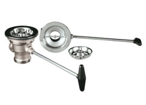 Component Hardware DBN-8000 3.5" Sink Opening Stainless Steel Capped Overflow Encore Universal Rotary Waste Outlet