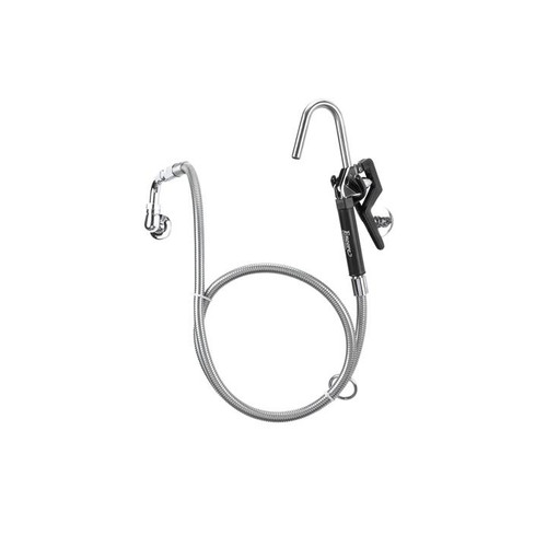 Component Hardware KL71-3000 72" Stainless Steel Flexible Hose Single Hole Wall Mount Encore Pot Filler Assembly