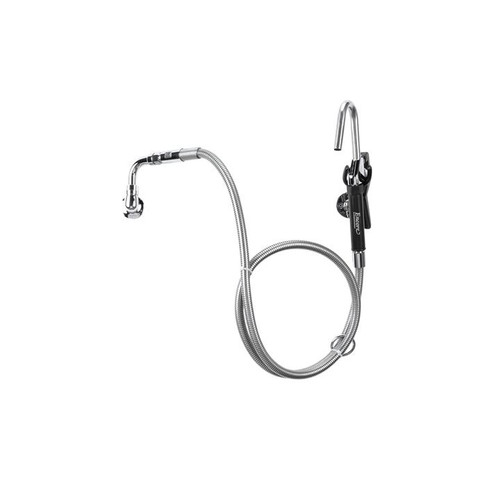 Component Hardware KL71-3000 72" Stainless Steel Flexible Hose Single Hole Wall Mount Encore Pot Filler Assembly