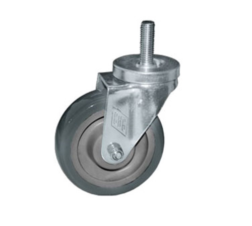 Component Hardware CMT1-4RPB 4" Dia. Gray Polyurethane Stem Caster