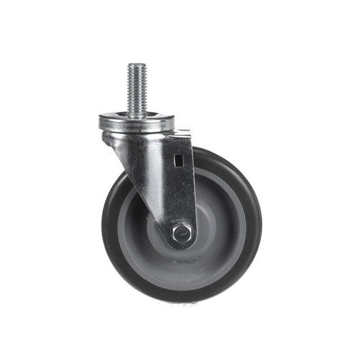 Component Hardware CMT2-5RPB 250 Lbs. Gray Polyurethane Swivel Threaded Stem Caster