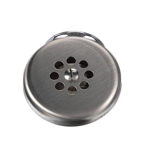 Component Hardware E50-4580 2" Dia. Nickel Plated Brass Overflow head
