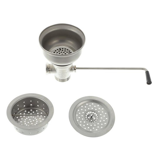 Component Hardware D63-4160 6.5" Sink Opening Nickel Plated Bronze Encore Twist Handle Waste Outlet