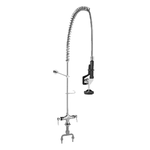 Component Hardware KLP50-11L3-BS 0.74 GPM 28" W Single Hole Center Deck Mount Encore Pre-Rinse Assembly with PowerPulse