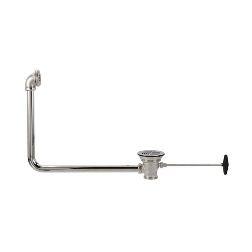 Component Hardware DBN-8015-SP1 3.5" Sink Opening Nickel Plated Bronze Body Encore Universal Rotary Waste Outlet with Reducer and Overflow Assembly
