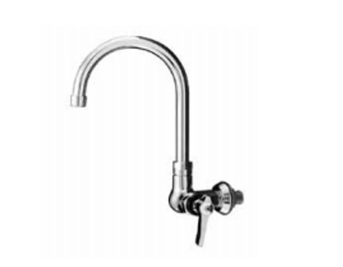 Component Hardware KL70-9001-SE1 8.5" Stainless Steel Gooseneck Spout Compression Wall Mount Encore Faucet