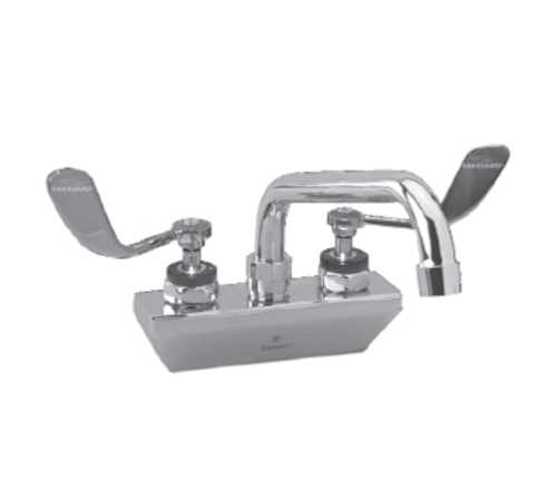 Component Hardware KL45-4108-SE4 4" Centers Stainless Steel Ceramic Wall Mount Encore Faucet