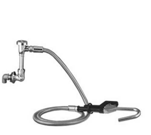 Component Hardware KL71-3000-VB 72" Stainless Steel Flexible Hose Single Hole Wall Mount Encore Pot Filler Assembly