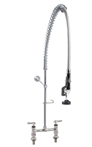 Component Hardware KC60-1000-BR 8" Adjustable Centers Deck Mouth Encore Commercial Pre-Rinse Assembly