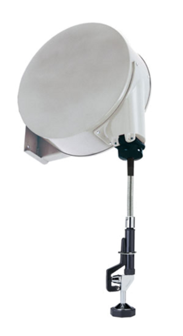 Component Hardware KHR-5635-E 35 Ft. Retractable Hose Enclosed Stainless Steel Gray Powder Coated Encore Pre-Rinse Hose Reel Assembly