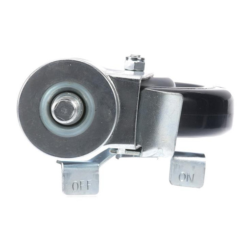 Component Hardware CMT5-5PBB 5" Dia. Blue Polyurethane Wheel Swivel Medium Duty Threaded Stem Caster