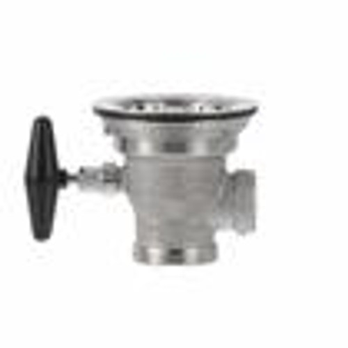 Component Hardware DSS-8000-SP1 3.5" Sink Opening Stainless Steel 5" Rotary Handle Encore Universal Rotary Waste Outlet