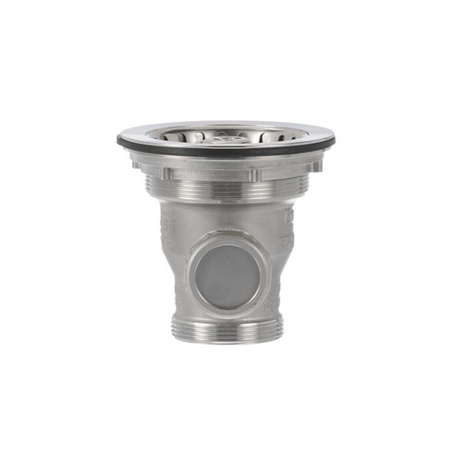 Component Hardware DSS-8000-SP1 3.5" Sink Opening Stainless Steel 5" Rotary Handle Encore Universal Rotary Waste Outlet