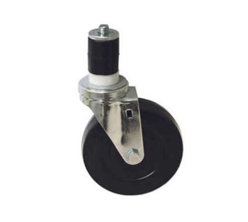 Component Hardware CMS1-5KPN 5" Dia. Black Rubber Stem Caster