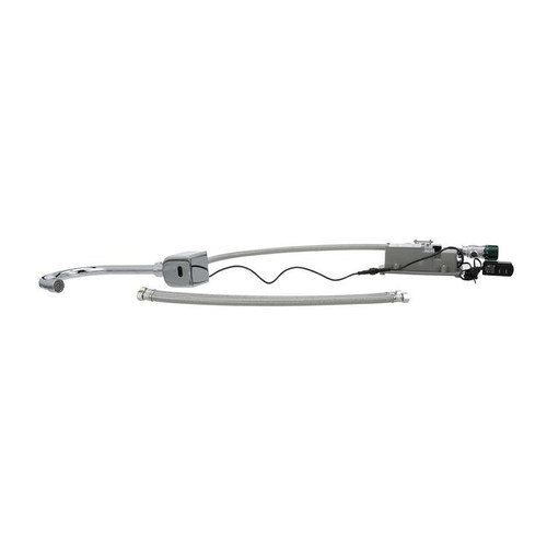 Component Hardware KE19-1100-RB1 3" Chrome Rigid Gooseneck Spout Wall Mount 1.5 GPM Encore Intelli-Flo Electronic Faucet - 100-240 Volts