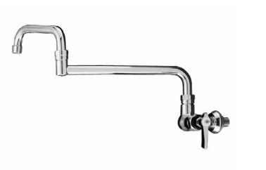 Component Hardware KL70-9018-SE1 18" Stainless Steel Double Joint Spout Compression Wall Mount Encore Faucet