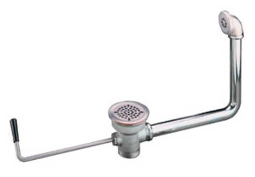 Component Hardware D50-4590 3" Sink Opening Nickel Plated Cast Brass Body Encore Twist Handle Waste Outlet