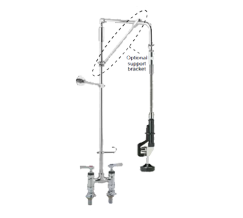 Component Hardware KL56-5526-12 4" Centers Deck Mount Encore Pre-Rinse Assembly