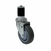 Component Hardware CMS1-4RPB 4" Dia. Gray Polyurethane Stem Caster