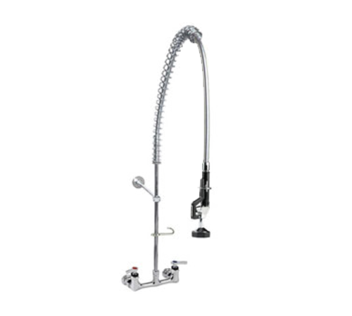 Component Hardware KL53-1000-BR 1.6 GPM 8" Centers Wall Mount Encore Pre-Rinse Assembly