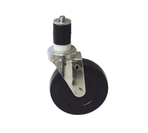 Component Hardware CMS2-5KPN 5" Dia. Black Rubber Stem Caster