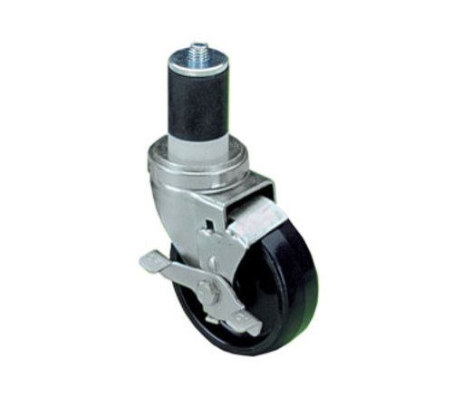 Component Hardware CMS4-5BBN 5" Dia. Black Polyolefin Stem Caster