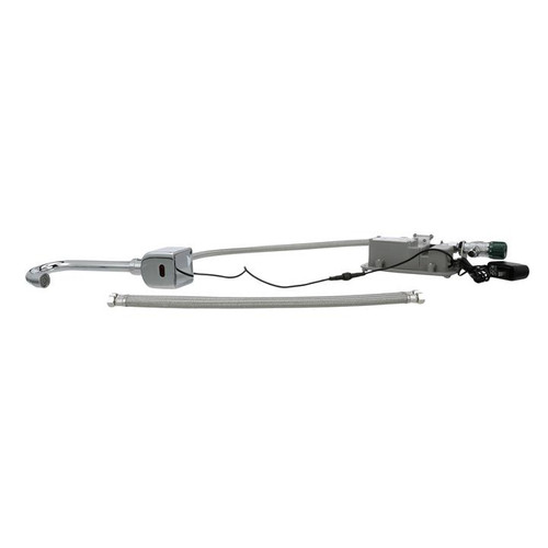 Component Hardware KE19-1102-RB1 6" Chrome Rigid Gooseneck Spout Wall Mount 1.5 GPM Encore Intelli-Flo Electronic Faucet - 100-240 Volts